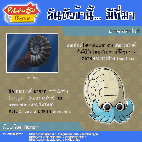 138. Omanyte - ออมไนต์