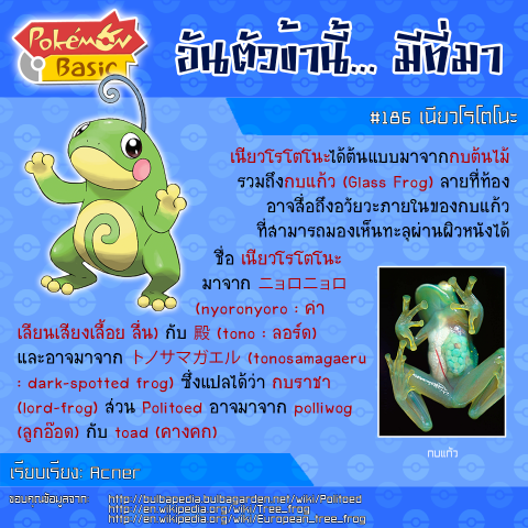186. Politoed - เนียวโรโตโนะ