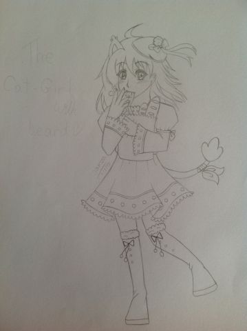 [DOODLE] The cat girl with bread
