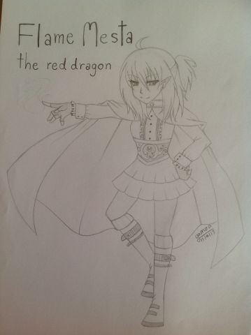 [OC-1] Flame Mesta the Red dragon